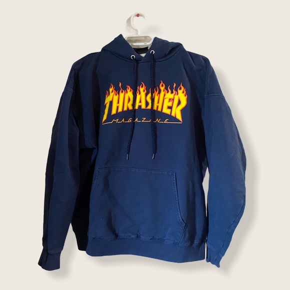 Thrasher Other - Thrasher Hoodie Darker Blue Shade Large